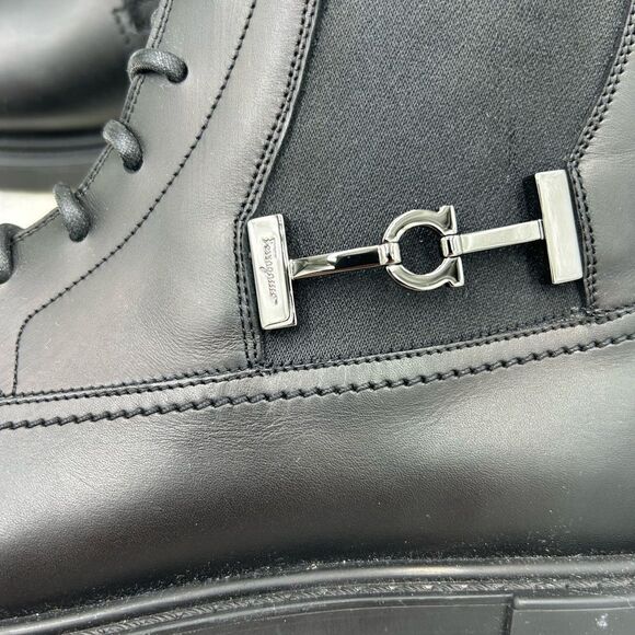 Men's Salvatore, Ferragamo, Iglesias, gancio Chelsea boots size 8.5 EE - Picture 11 of 14